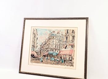 児玉 幸雄、「パリ風景」、希少画集・額装画、状態良好 児玉幸雄 「残雪のパリ」希少画集・額装画・風景画・絵画 - メルカリ
